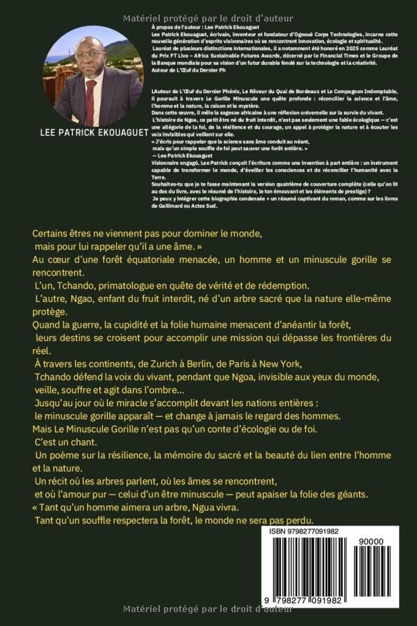Dos du livre LE GORILLE: MINISCULE