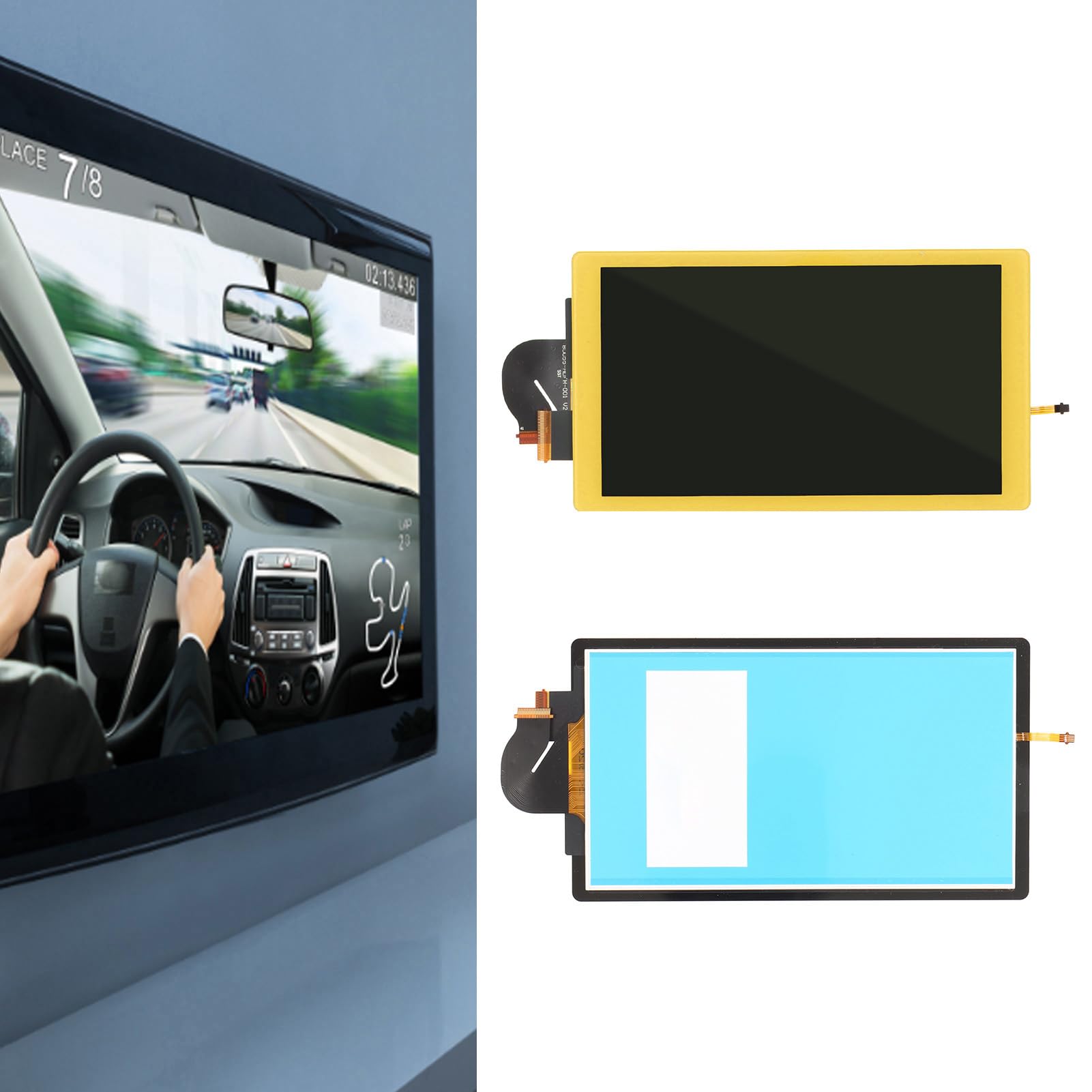 Generic Schermo di Ricambio per Pannello Display LCD per Lite, Parte di Riparazione del Digitalizzatore Touch Screen di Alta qualità per Lite, Compatibile con la Console di Gioco, Materiale in