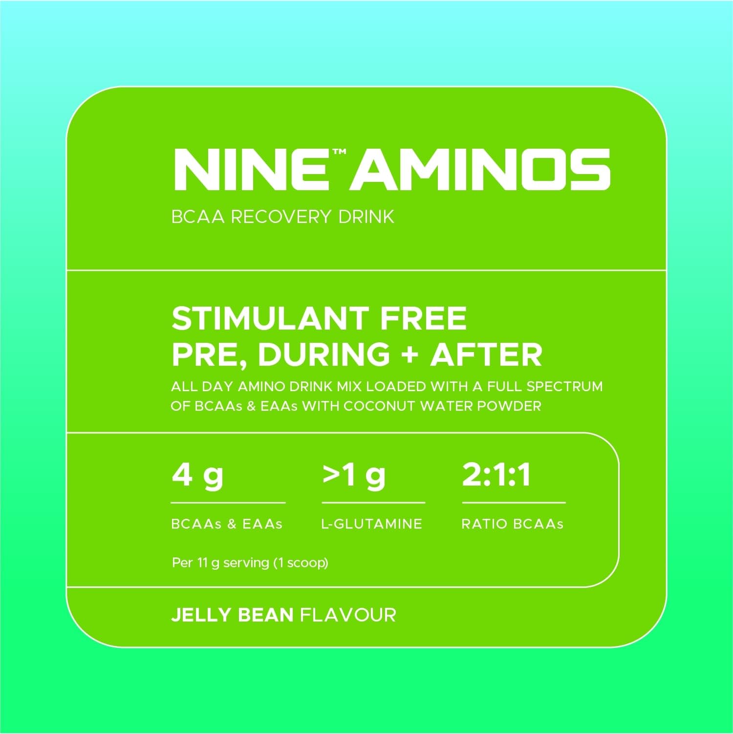 USN Nine Aminos (330g) Caramelos verdes - Aminoácidos - Mezcla de aminoácidos