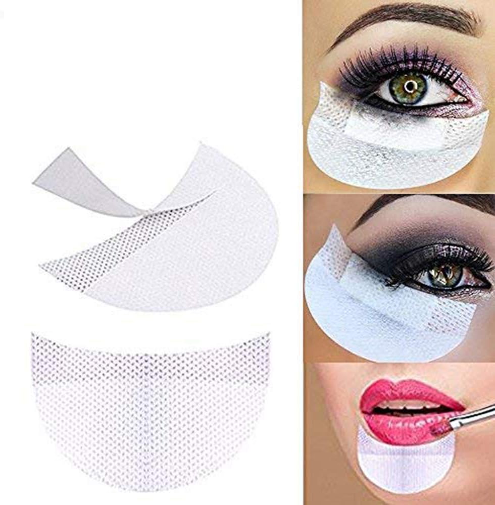 100Pcs Disposable Eye Shadow Shields Makeup Beauty Guard Pads Cosmetic Tools Makeup Eye Pad Sticker (100Pcs)
