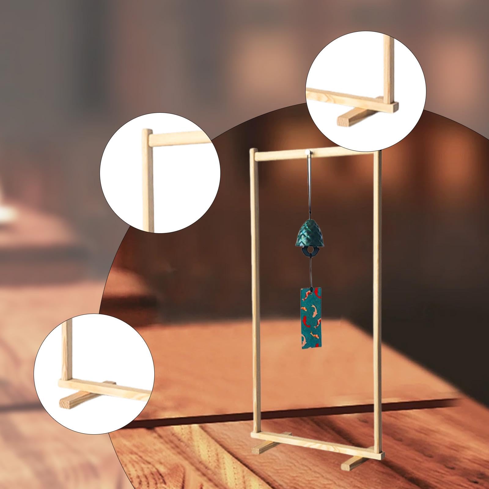 Support Multifonction En Bois pour Cloches et Gong avec Assemblage Rapide Adapté Aux Studios de et Aux Environnements Scolaires, 36cm