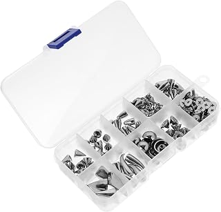 TEHAUX 1 Caixa DIY Punk Rebites Roupas Sapatos Bolsa Acessórios De Decoração Mistura De Prata E Caixa De Fósforos Um Kit De Unhas De Roupas Punk Acessórios Para Unhas Pregos De Liga