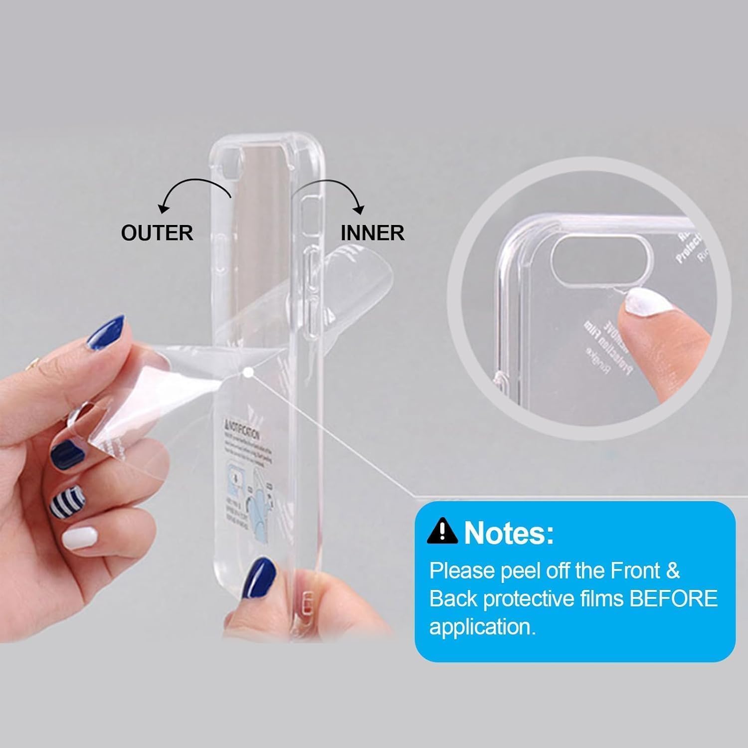 LAYJOY Compatible with iPhone 16 Pro Case, Silicone Soft TPU Bumper and Transparent Hard PC Case [Anti Yellowing] [Shockproof] [Anti-Scratch] Slim Phone Cover for iPhone 16 Pro 6.3-Inch-Clear - Image 2