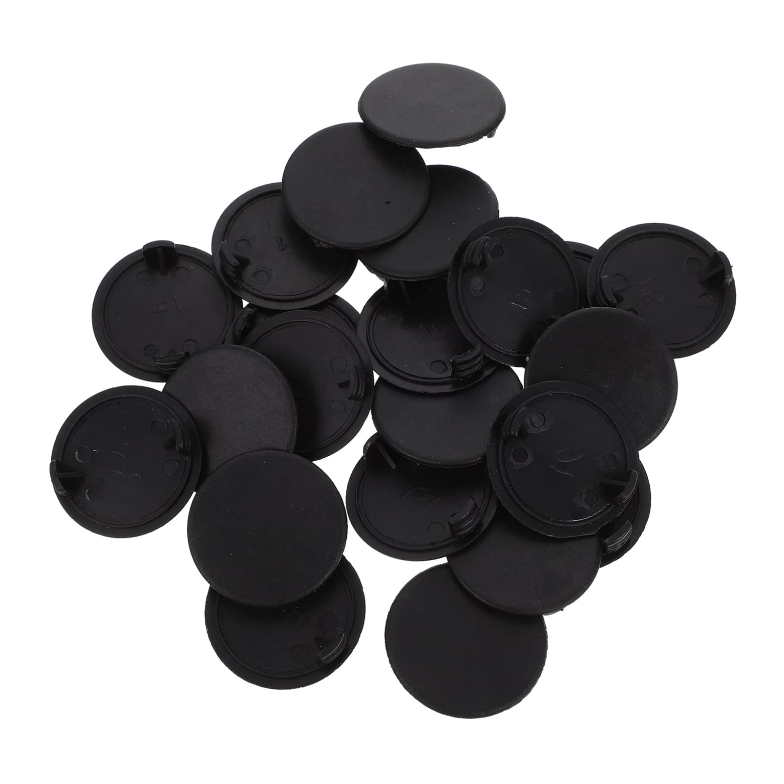 Toddmomy Save Your Coins Piggy Bank Bottom Plugs 20 Pack Plastic Round Stoppers Perfect for Plaster Statues Statues Dolls