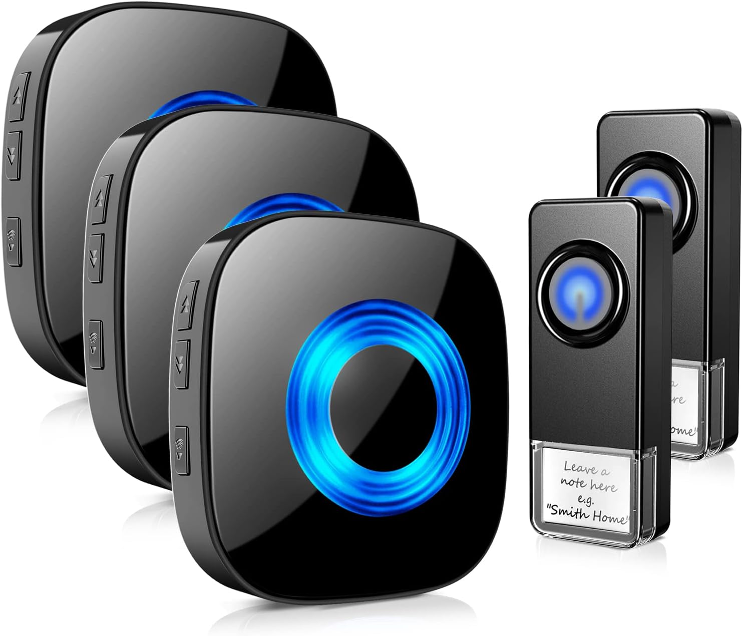 Wireless Doorbell, PHYSEN Door Bell Chimes with Mute Mode, 58 Ringtones