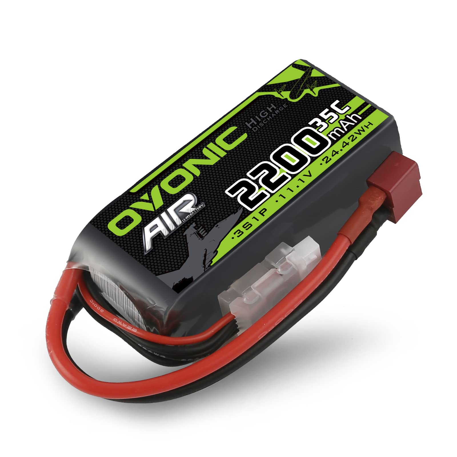 OVONIC 3S - Batería de polímero de litio (35 C, 2200 mAh, 11,1 V, con conector Deans para helicóptero de avión, para avión teledirigido de 1:14)