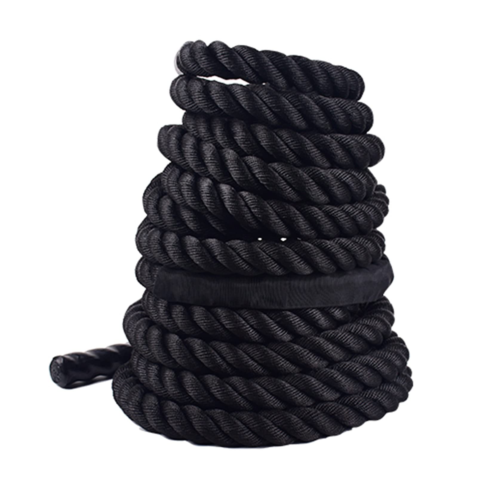 LKZL Battle Rope for Strength, Power, and Endurance, Exercise Rope for Full-Body Workout, Strength Training Equipment for Better Grip Strength, Weighted Gym Rope (Size : 12m)