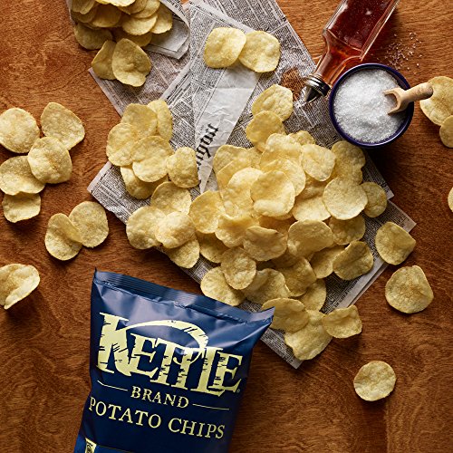 Image of Kettle Brand Potato Chips, Sea Salt and Vinegar, Single-Serve 1.5 Ounce (Pack of 64)