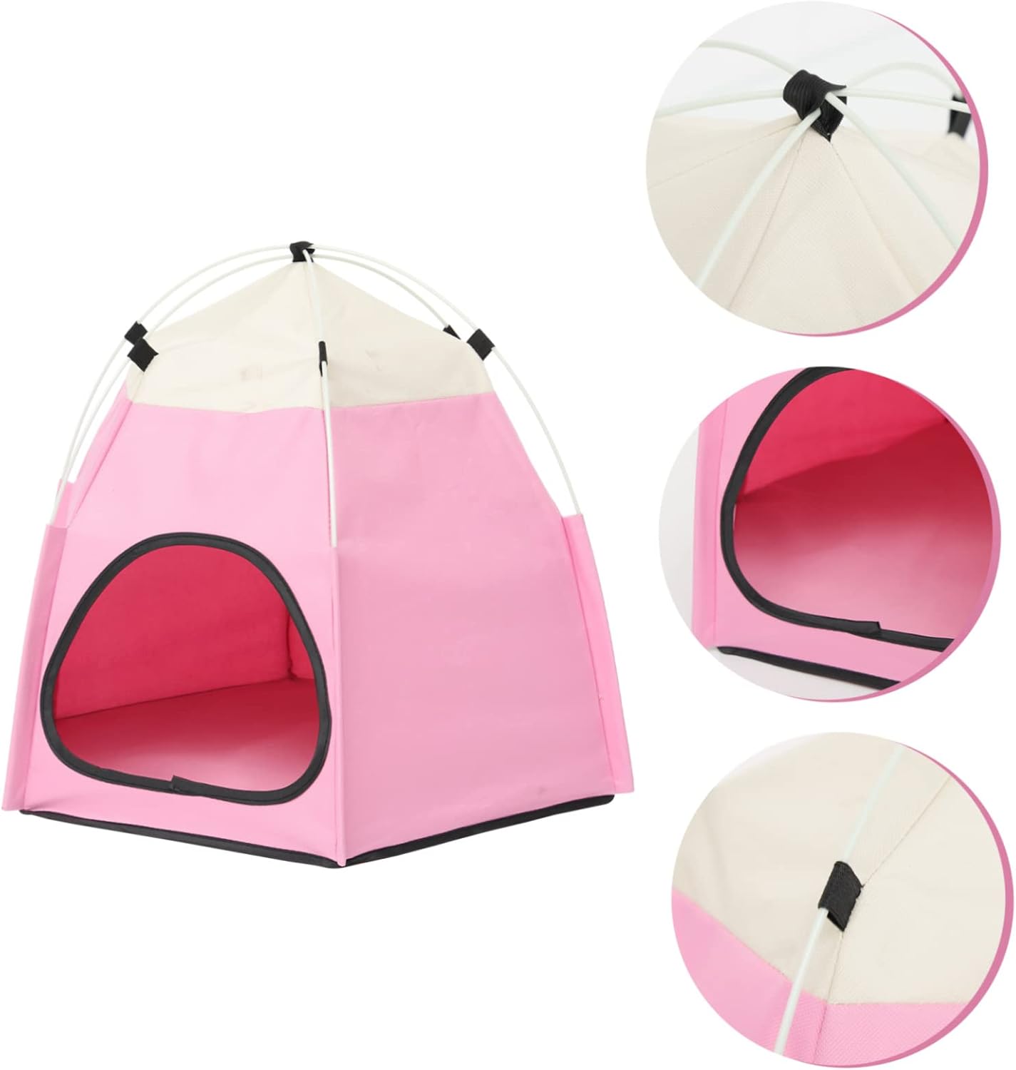 2pcs Pet Sleeping Tent Foldable Cat Nest Cozy Bed for Indoor and Outdoor Use Comfortable Dog Tent for Play and Rest Cat House Breathable
