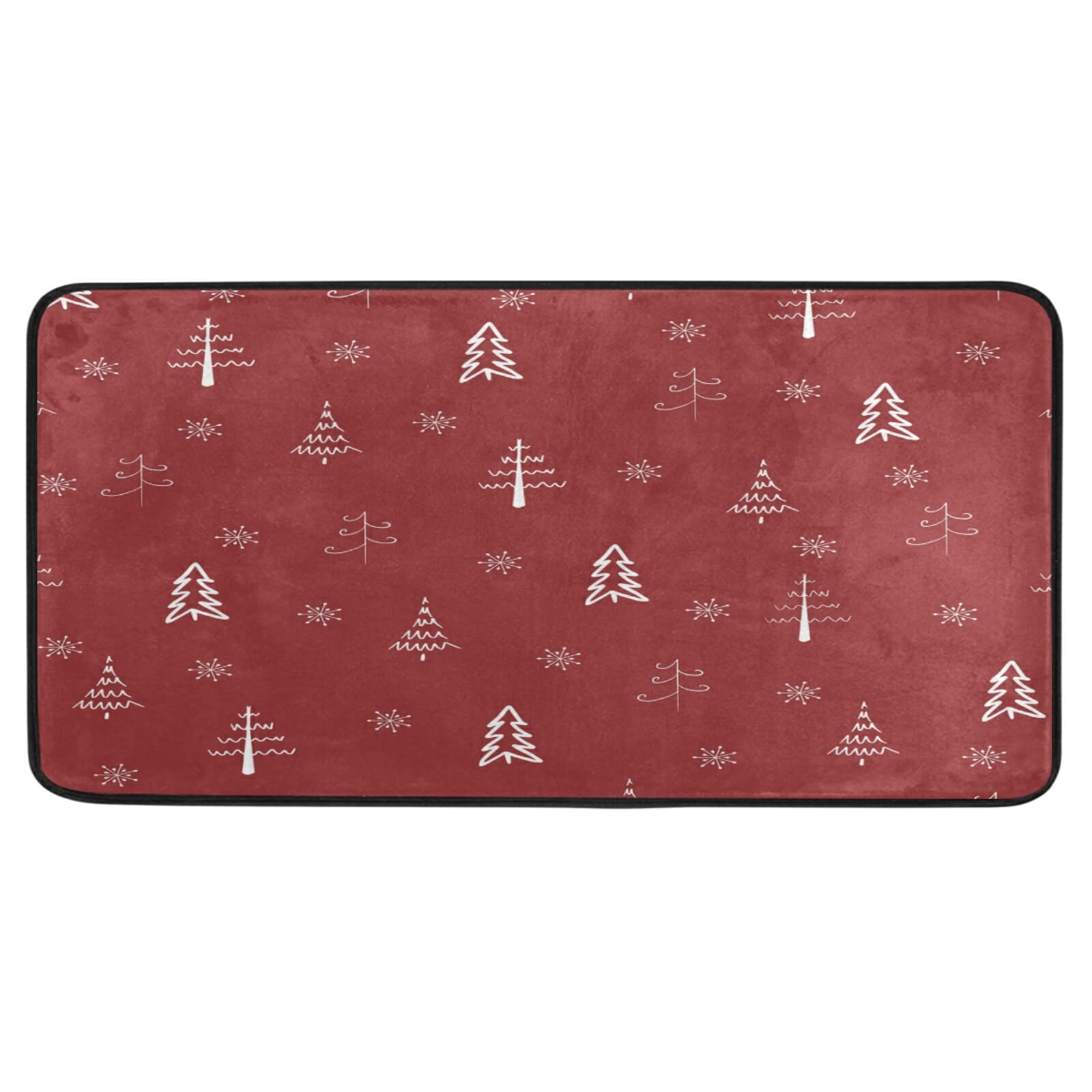 Hoimlm Kerst Keuken Tapijten Set van 2, Antislip Keukenmatten