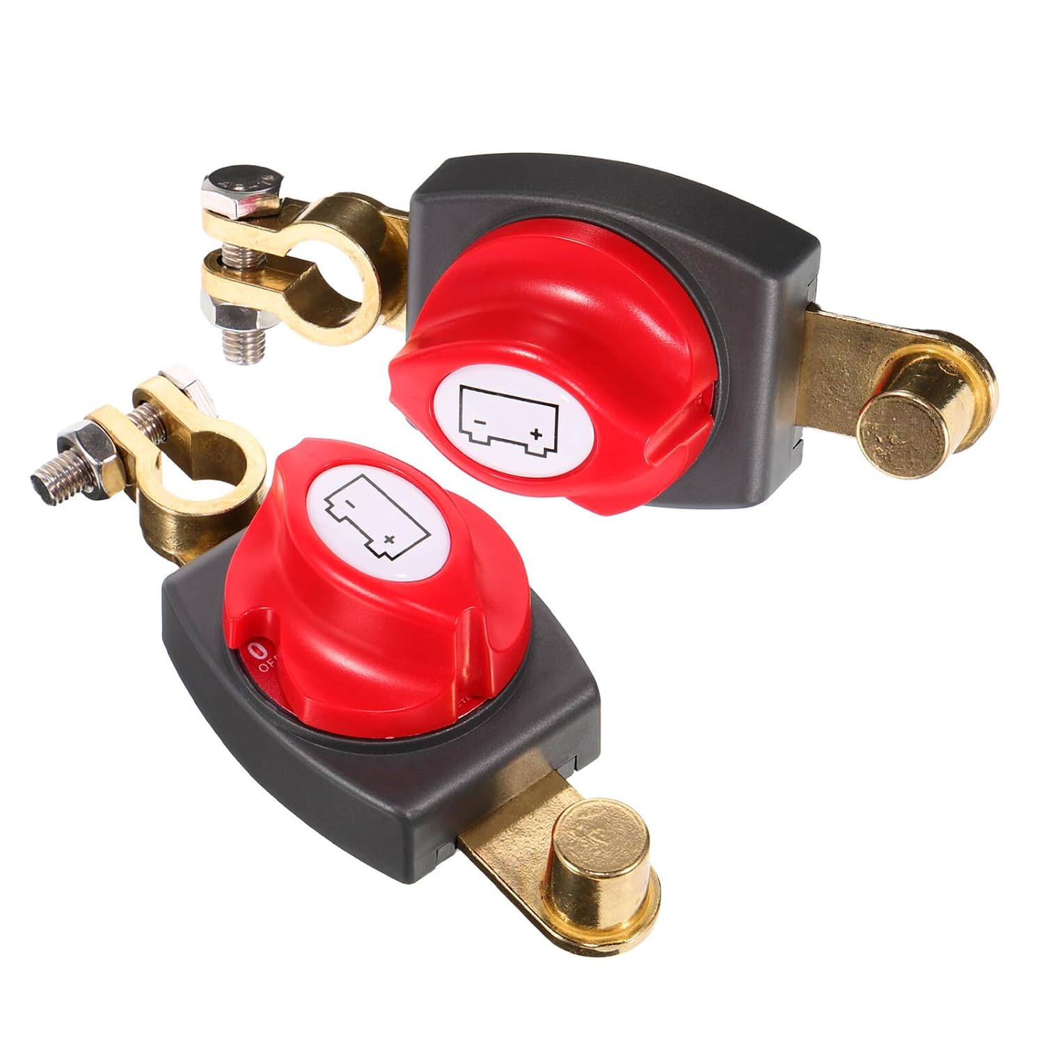 2pcs Waterproof Master Power Switch 12-24v Car Battery Disconnect Isolator Kill Switch for Rv Boat Marine Vehicle Cut