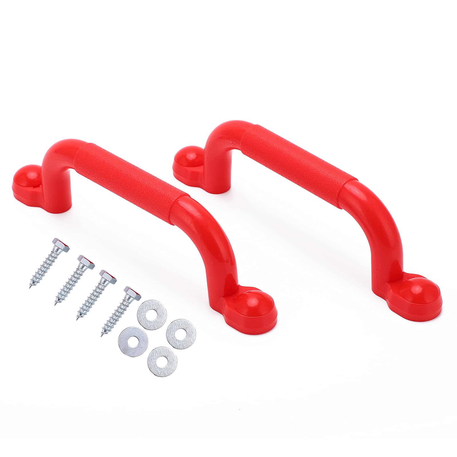 Juego De 2 Asas De Seguridad Antideslizantes Para Juegos Infantiles, De Plástico Resistente, Con Tornillos, Arandelas Y Tapones, Ideal Para Trepar, Literas Y Casas De Árbol