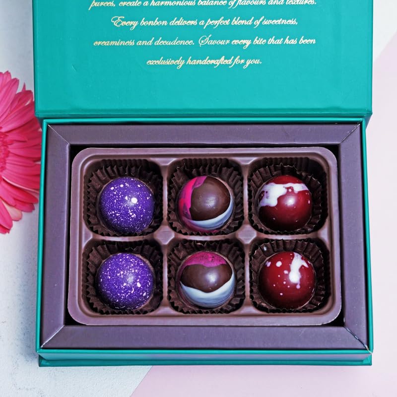 Image of VELVET FINE CHOCOLATES Belgian Delight Box| Holi Gift Hamper | Festival Gifting | Holi Gifts For Family & Friends | Birthday, Anniversary Gift'S | Wholesome Corporate Gifting