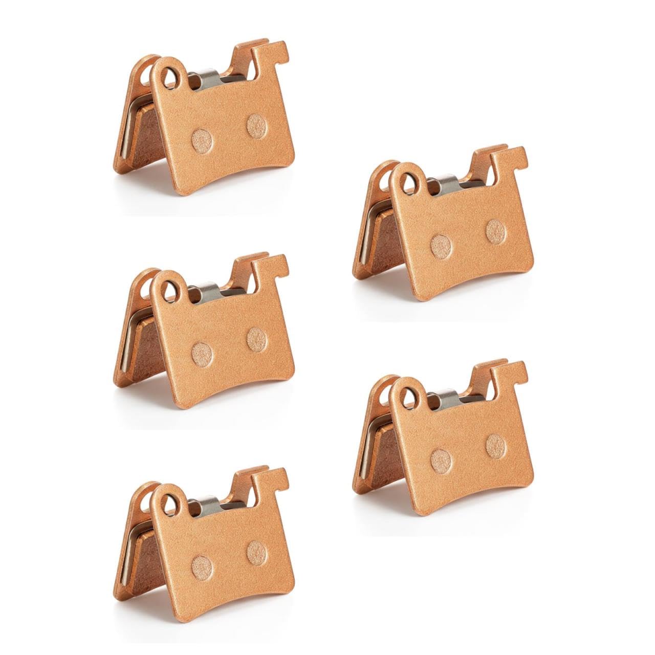 5 Pcs Disc Brake Pads Copper Magnesium Alloy Replacement Pad for Electric Scooter E-Bike Mountain Bicycle Silent Cycling Parts 4.4x3.2cm