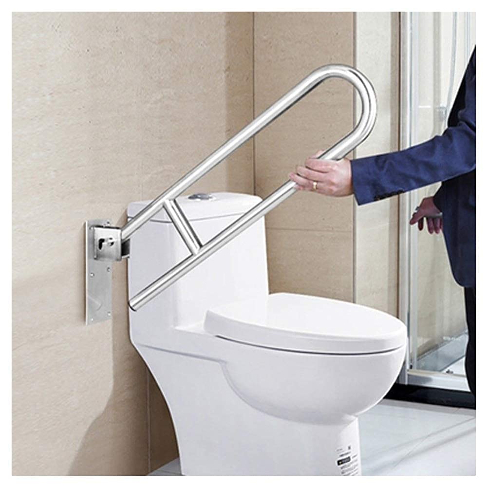 Barras de Apoyo para baño, pasamanos de Seguridad, pasamanos Plegables para discapacitados, pasamanos para Inodoro y Ducha, asa de Soporte de Pared para bañera para Personas mayore