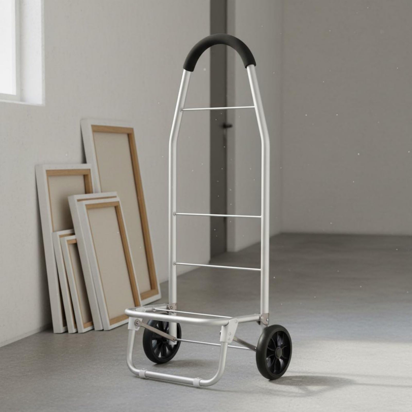 MagiDeal Carrello Artistico in Alluminio Pieghevole Sedia con Ruote Carrello da Pittura Sedia da Disegno in Lega con Supporto Stabile per Pausa Adatto per