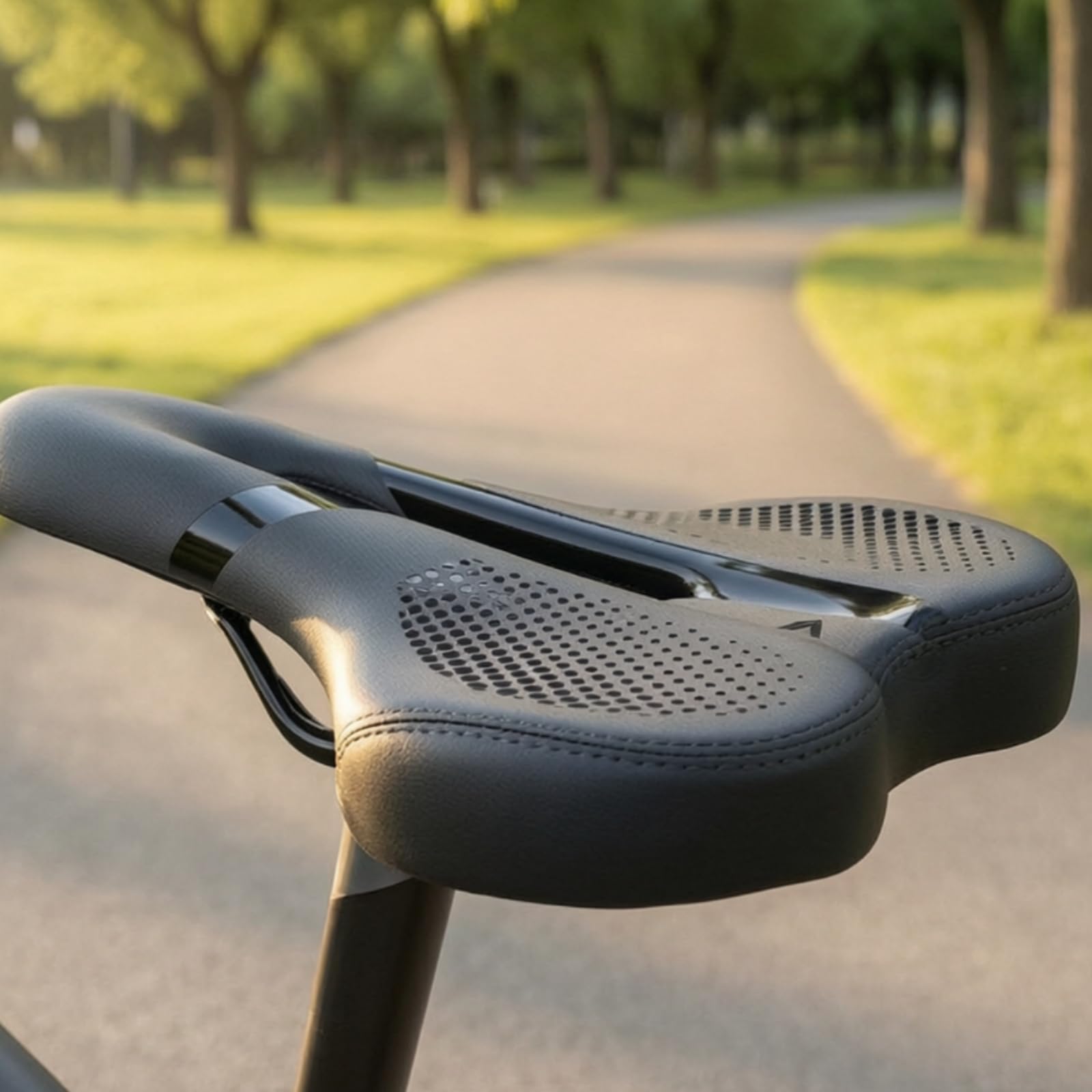 Sella Bici con Foro Centrale Imbottita