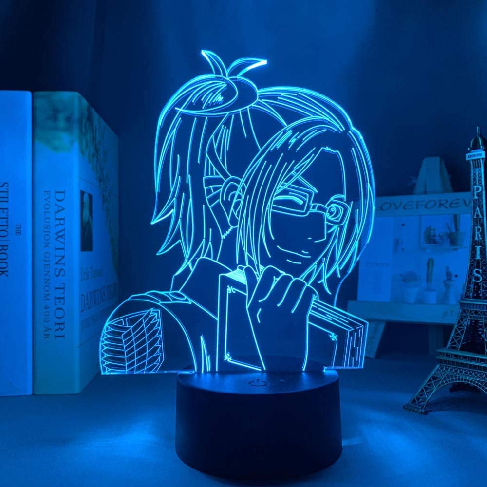 3D Illusion Lamp Anime Night Light Attack Lamp for Home Decor Birthday Gift Multicolor