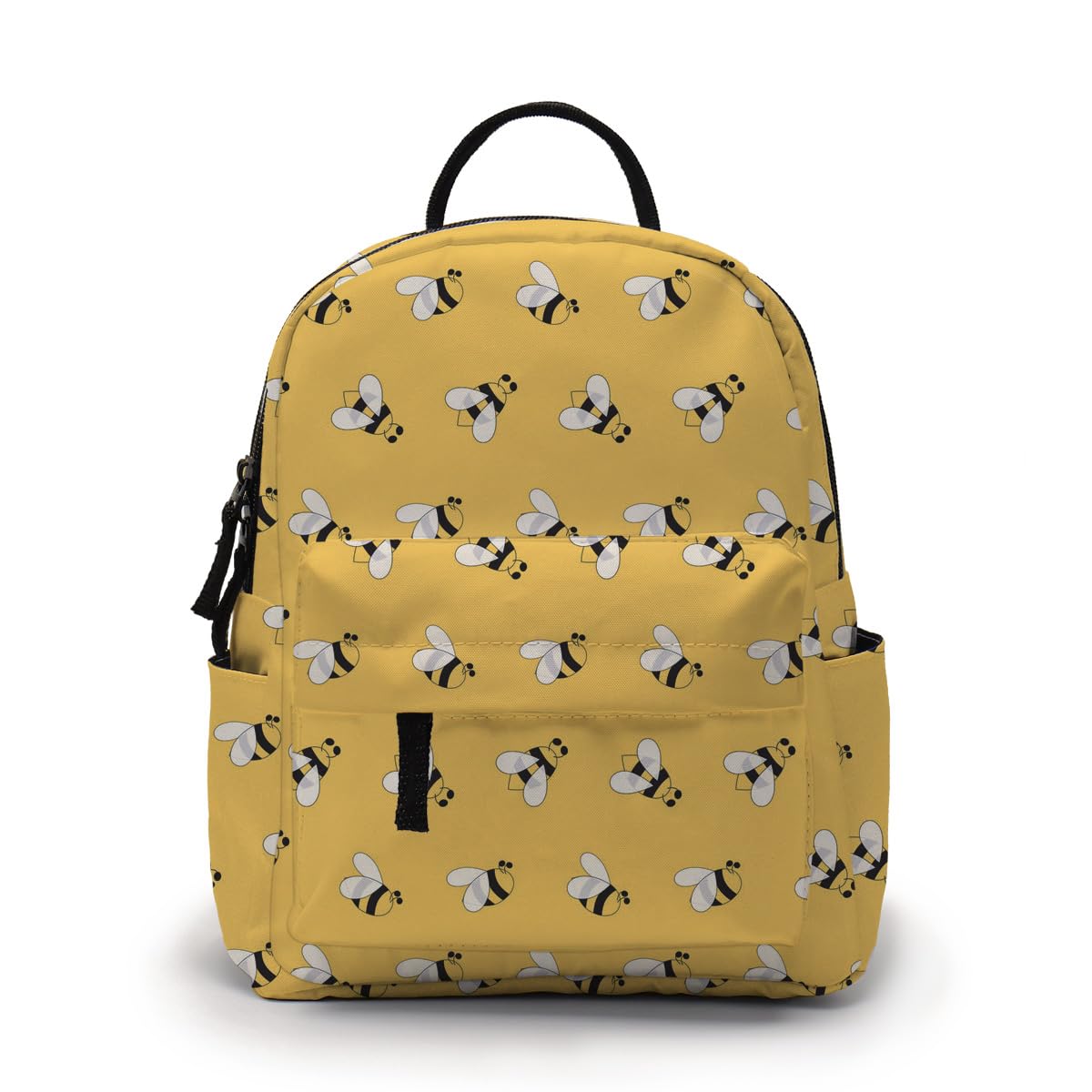Deanfun Mini Backpack for Women - Cute Bee Print Small Backpack Purse with Ample Storage and Double Zippers Waterproof Shoulder Straps 3D Graphic MNSB-312
