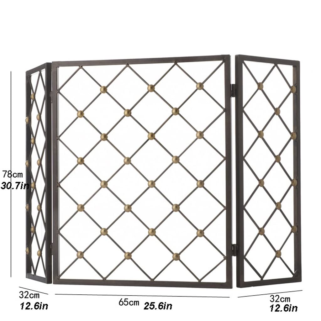 Salvachispas Chimenea Chimenea Screen Family Chimenea FUI a Prueba de Libros de barandilla Partición Sala de Estar Chimenea Pantalla de Salpicadura ignífuga Panel Negro