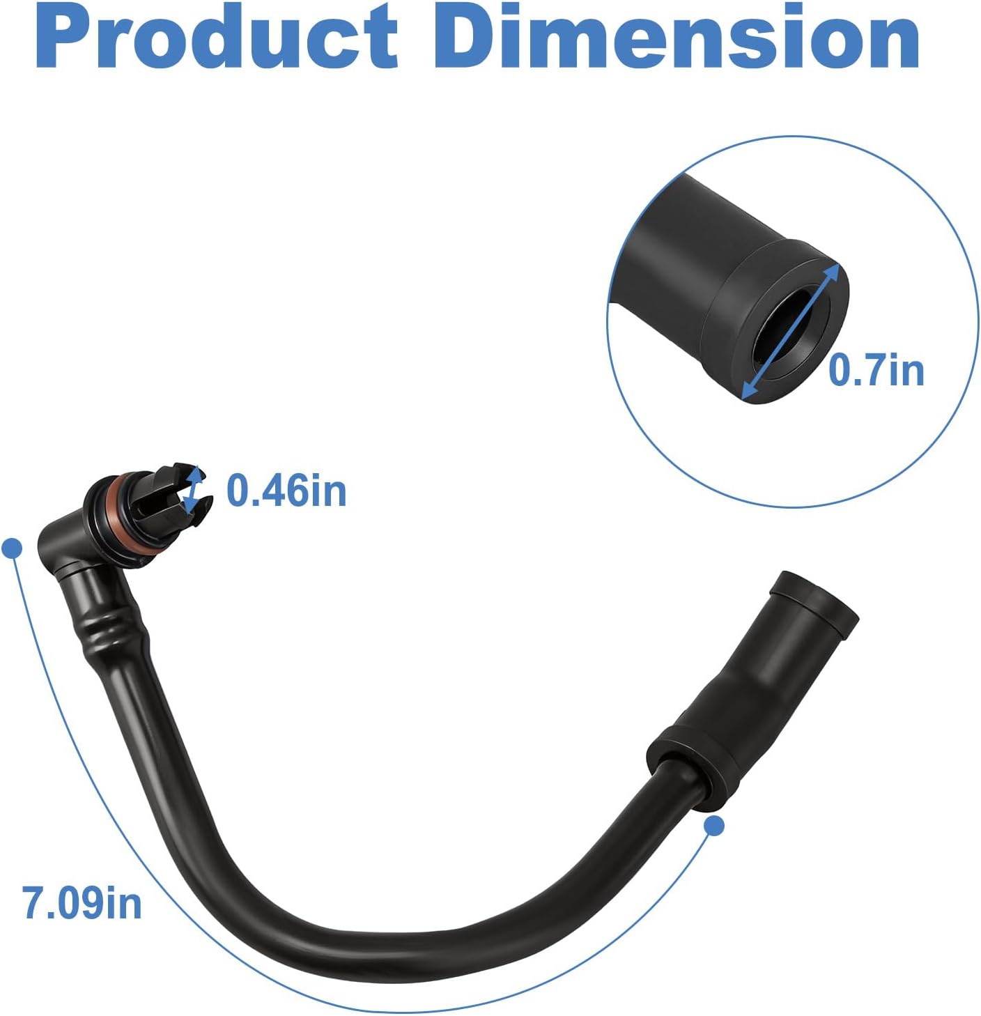 12567915 PCV Valve With 12607406 PCV Valve Tube Tubing Hose, Vent Tube