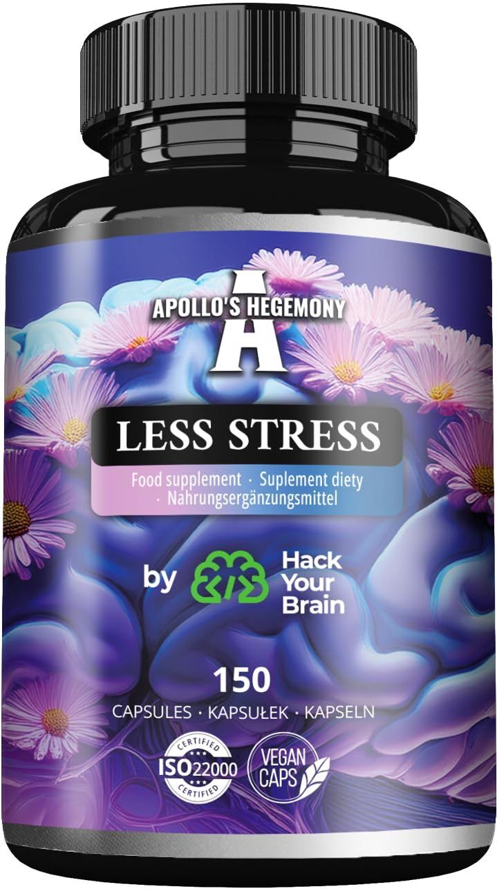 Complexe anti-stress - 150 gélules végétaliennes | Approvisionnement pour 30 jours - Fonction psychologique et métabolisme énergétique - par Apollo's Hegemony