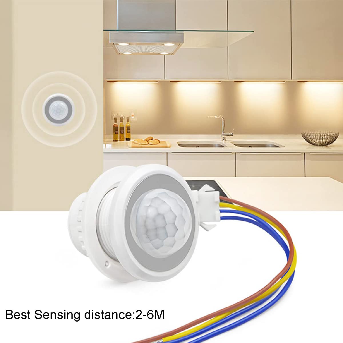 Youmile Lot De 2 Détecteurs De Mouvement PIR - Interrupteur Automatique 110-240V - Réglable - Pour LED