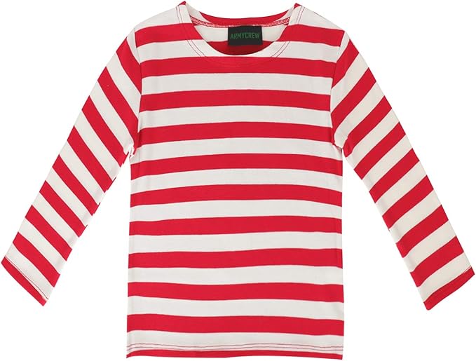 red and white striped shirt