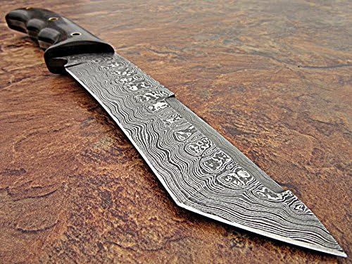 Poshland BC-03 Custom Handmade Damascus Steel knife -Classic Piece Of ART (Dark Brown)