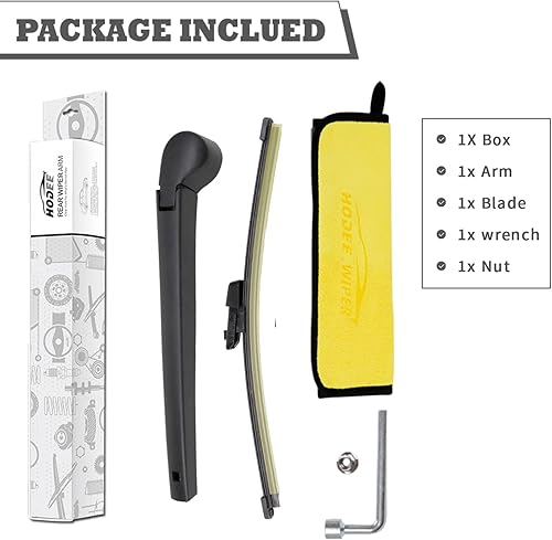 Vista 92 de Juego de tuercas de repuesto para limpiaparabrisas trasero para Jaguar F-PACE 2017-2022, conjunto de accesorios de cubierta del limpiaparabrisas