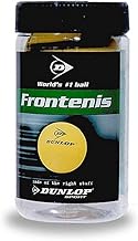 Dunlop Frontenis - Pelotas de raquetbol, Color Amarillo, Talla 2
