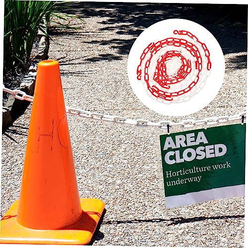 HEALLILY 2 Peças Corrente De Plástico Postes De Trânsito Corrente De Barreira Adereços De Halloween