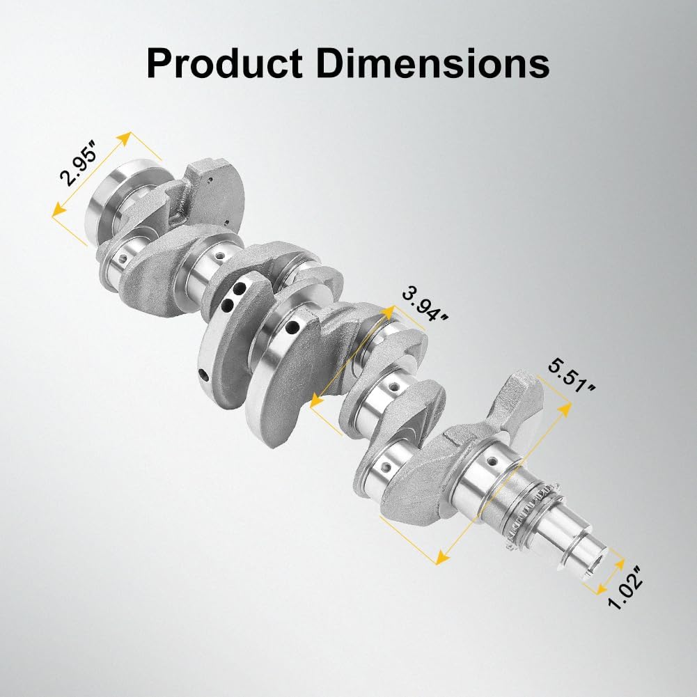 JDMON Crankshaft Assembly Compatible with Hyundai Tucson Elantra Kia Sonata 2014-2021 Replace# 623V6-2EH00 6D026-2EU00 23110-2E200