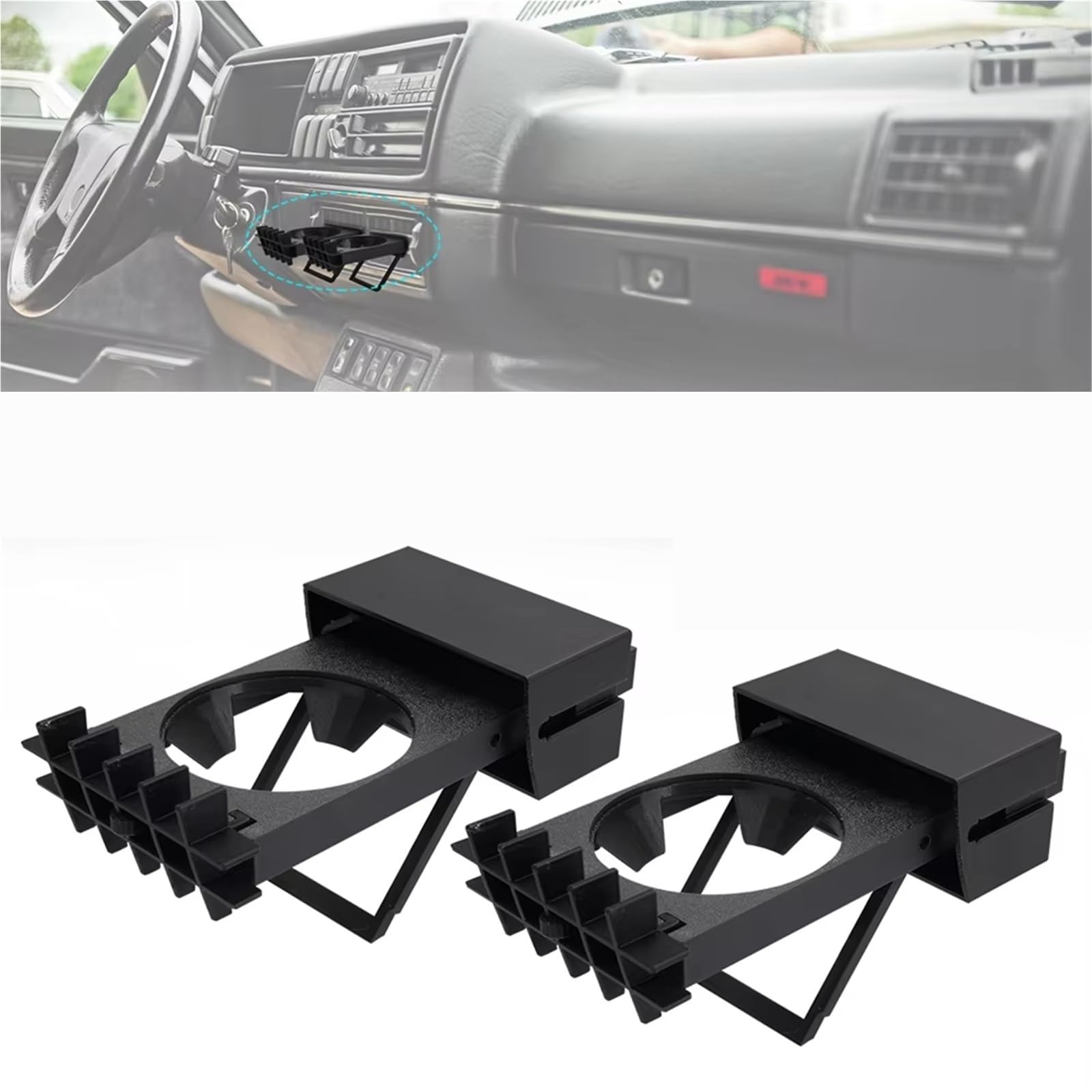 Consolle Portabevande Compatibile Con Per Jetta MK2 1984 1985 1986 1987 1988 1989 1990 1991 1992 Portabicchieri Per Bevande Per Auto Multifunzionale Accessori Interni