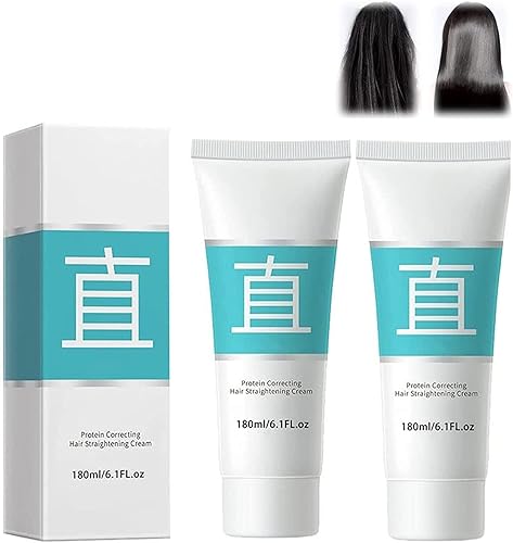 Crema alisadora de cabello correctora de proteínas, crema alisadora de cabello de seda y brillo, crema de tratamiento para alisar el cabello para