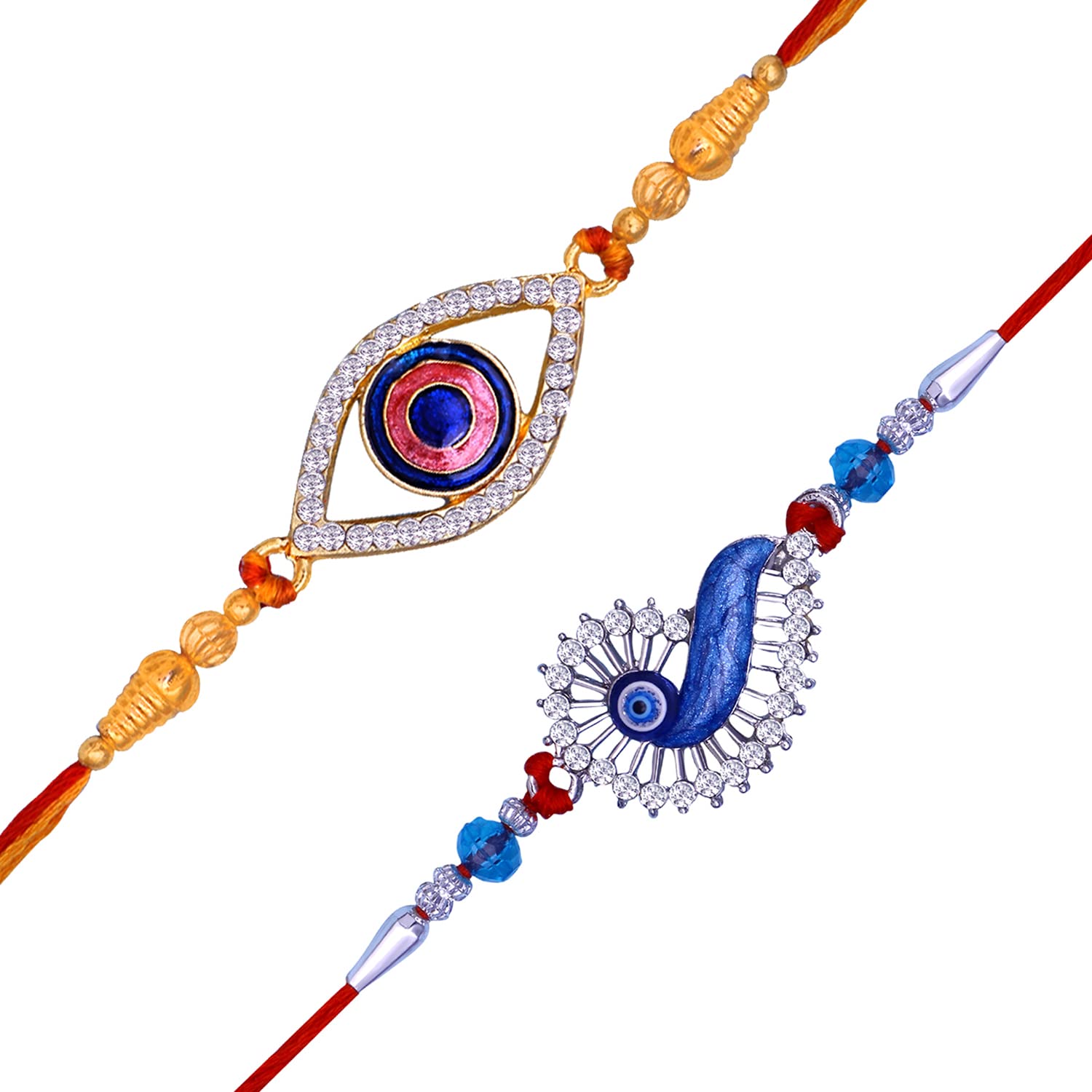See full amazon price history chart for Mahi Combo of Evil Eye Crystals Rakhis Meena Work for Bhaiya/Brother (RCO1105430M) Mahi Combo of Evil Eye Crystals Rakhis Meena Work for Bhaiya/Brother (RCO1105430M) (B0B46791BW) Amazon Price History, Amazon Price Tracker