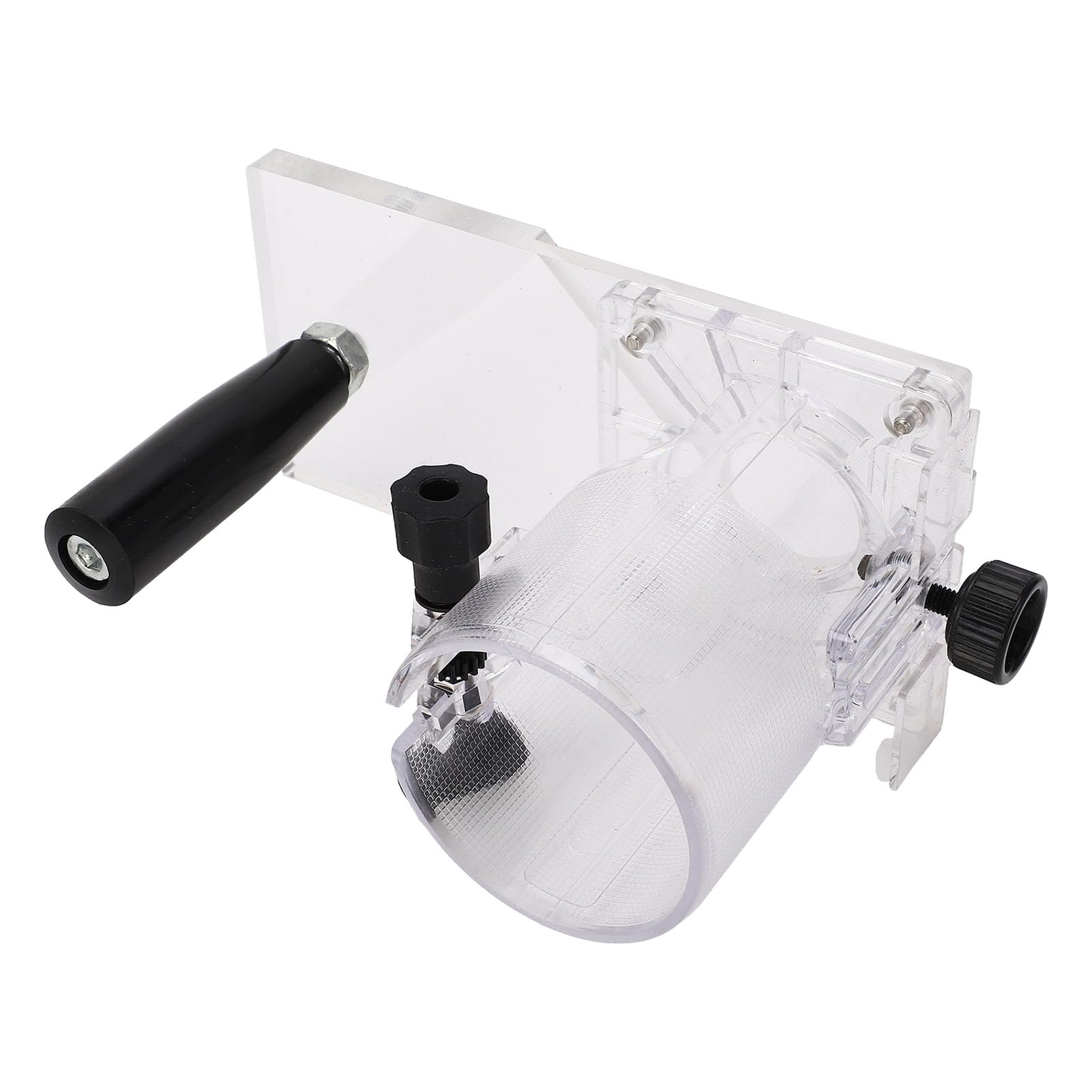 Escudo protector para herramientas eléctricas Base de recortadora de carpintería de plástico duradero transparente Accesorio de grado profesional para máquinas de corte y pr