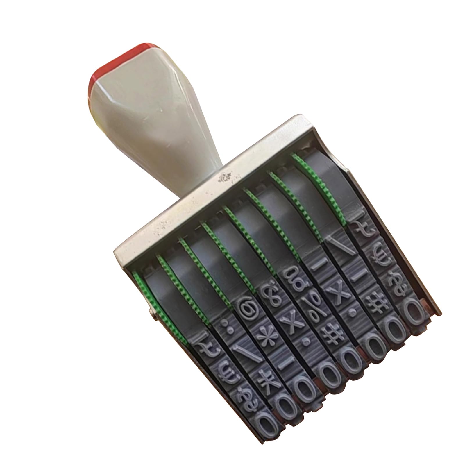 hogtnd 0-9 Number Stamp Adjustable Office Plastic Roll Changeable Date Business Rotating