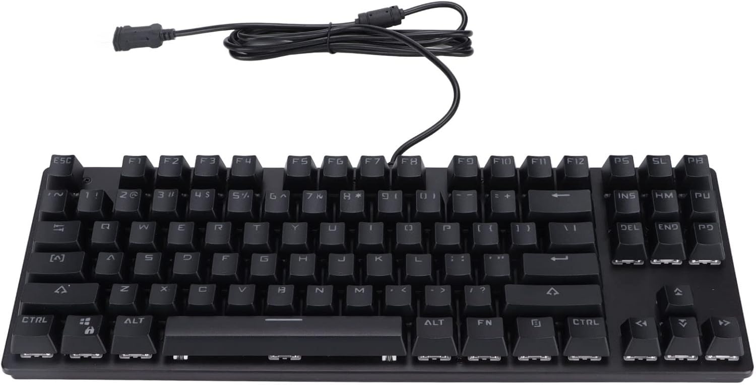 Mechanical Keyboard, Wired 87 Keys RGB Mechanical Gaming