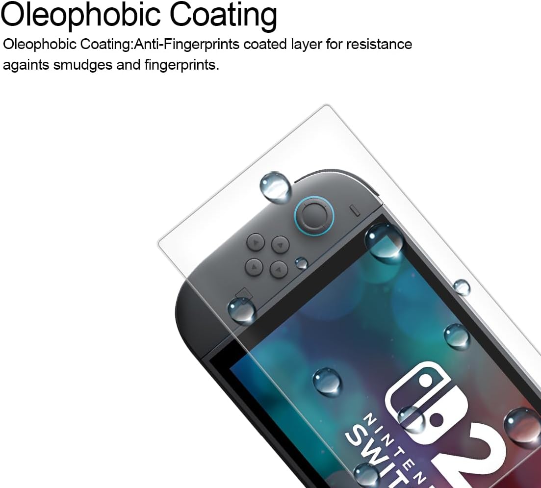 Supershieldz (2 Pack) Designed for Nintendo Switch 2 (2025) Tempered Glass Screen Protector, Anti Scratch, Bubble Free - Image 3