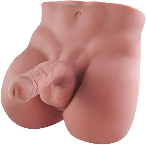 Muñeca sexual masculina de torso para mujeres con consolador flexible realista y anal apretado, muñecas sexuales unisex para mujeres, hombres y