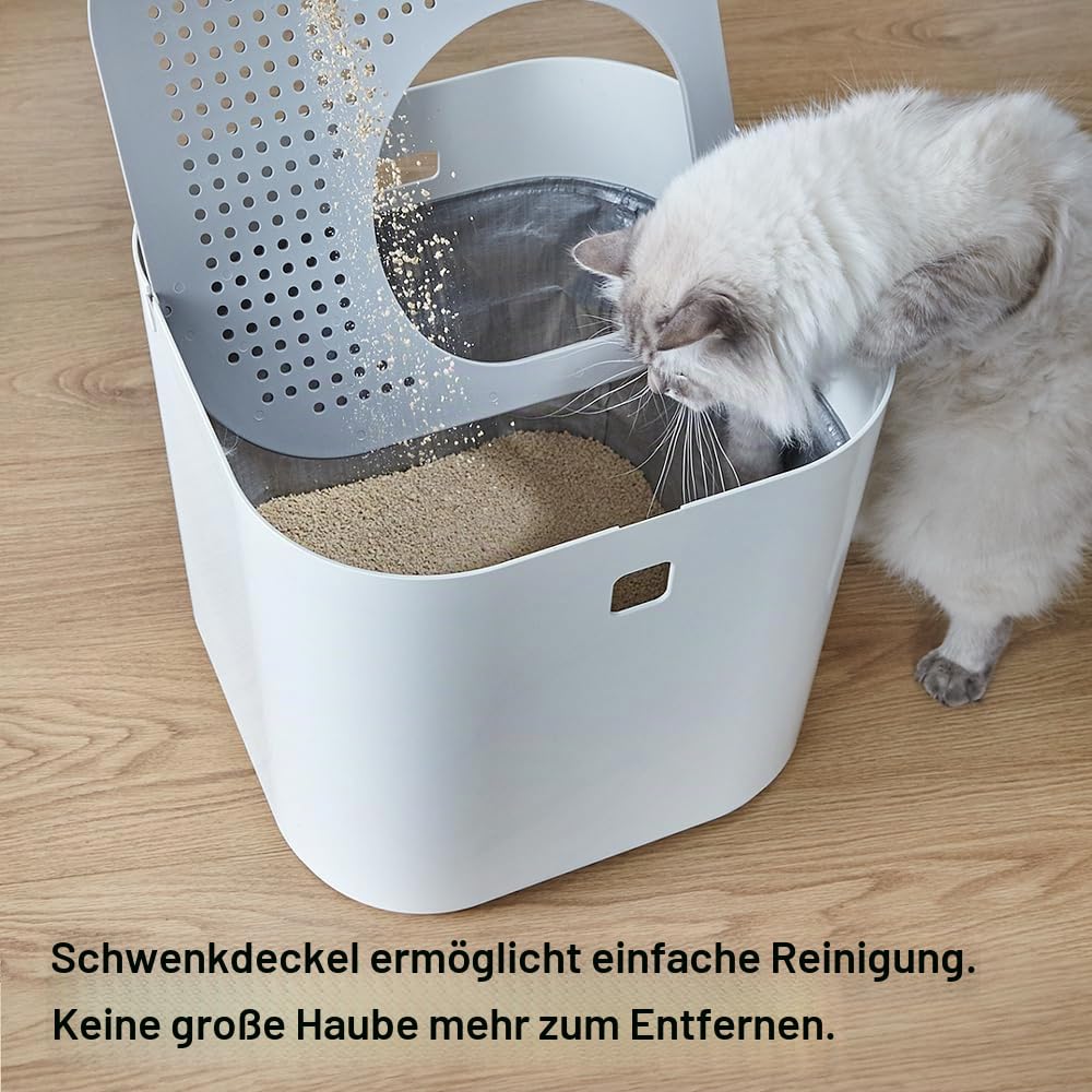 Modkat Katzentoilette Dacheinstieg, Weiß