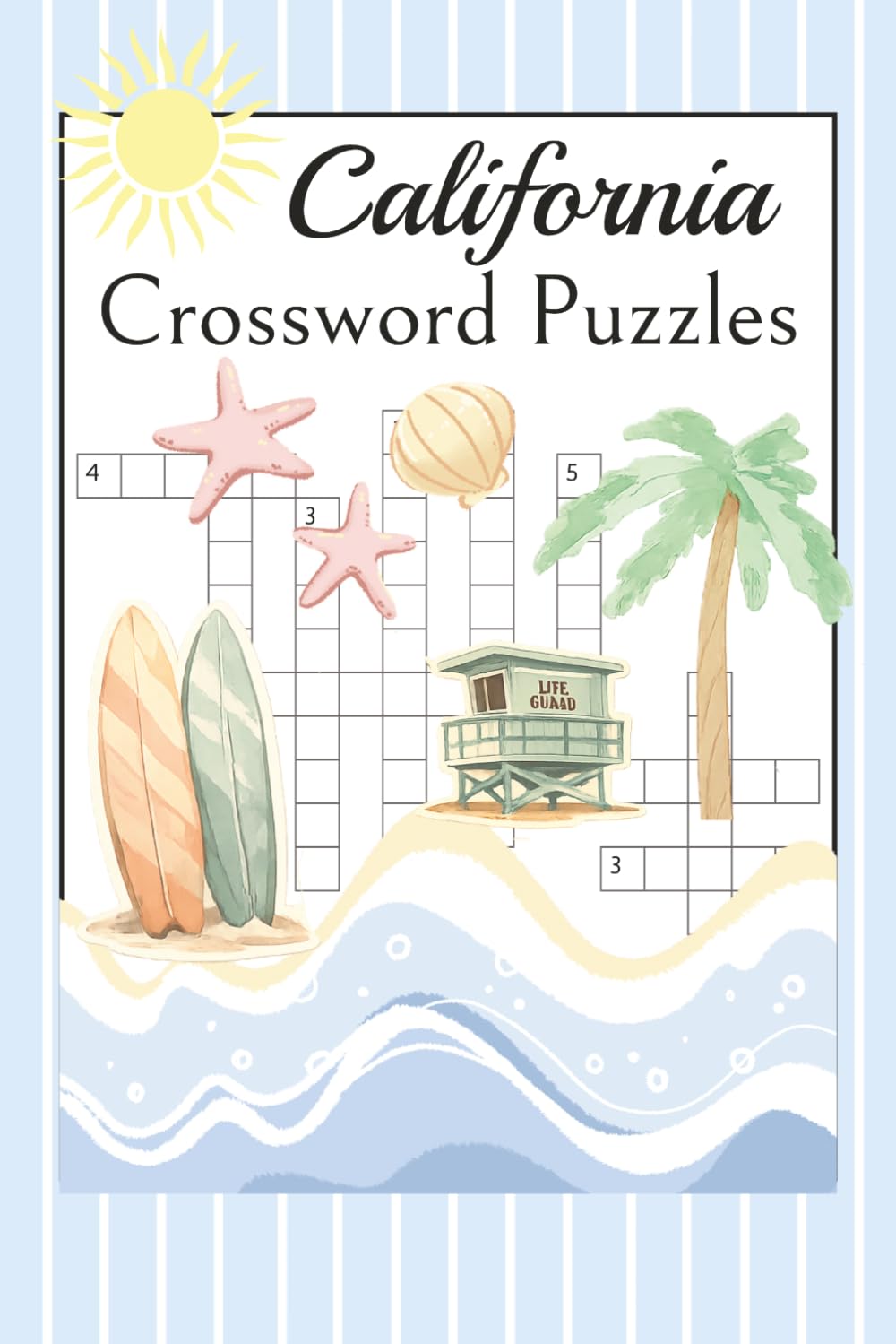California Themed Crossword Book: 50+ Puzzles all about the Golden State | 6x9
