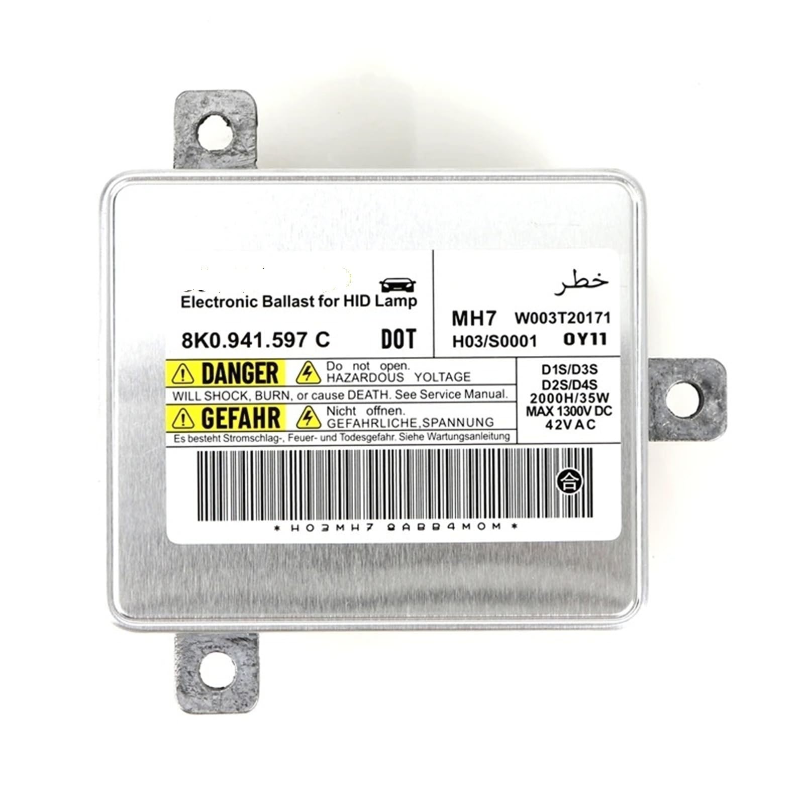 Unidad Control Balasto Faro Bombillas Faros Delanteros HID Balastro Xenón para A1 para A3 para A4 para A5 para A6 para A7 para A8 para Q5 para Q7 CC W003T20171 8K0.941.597.C