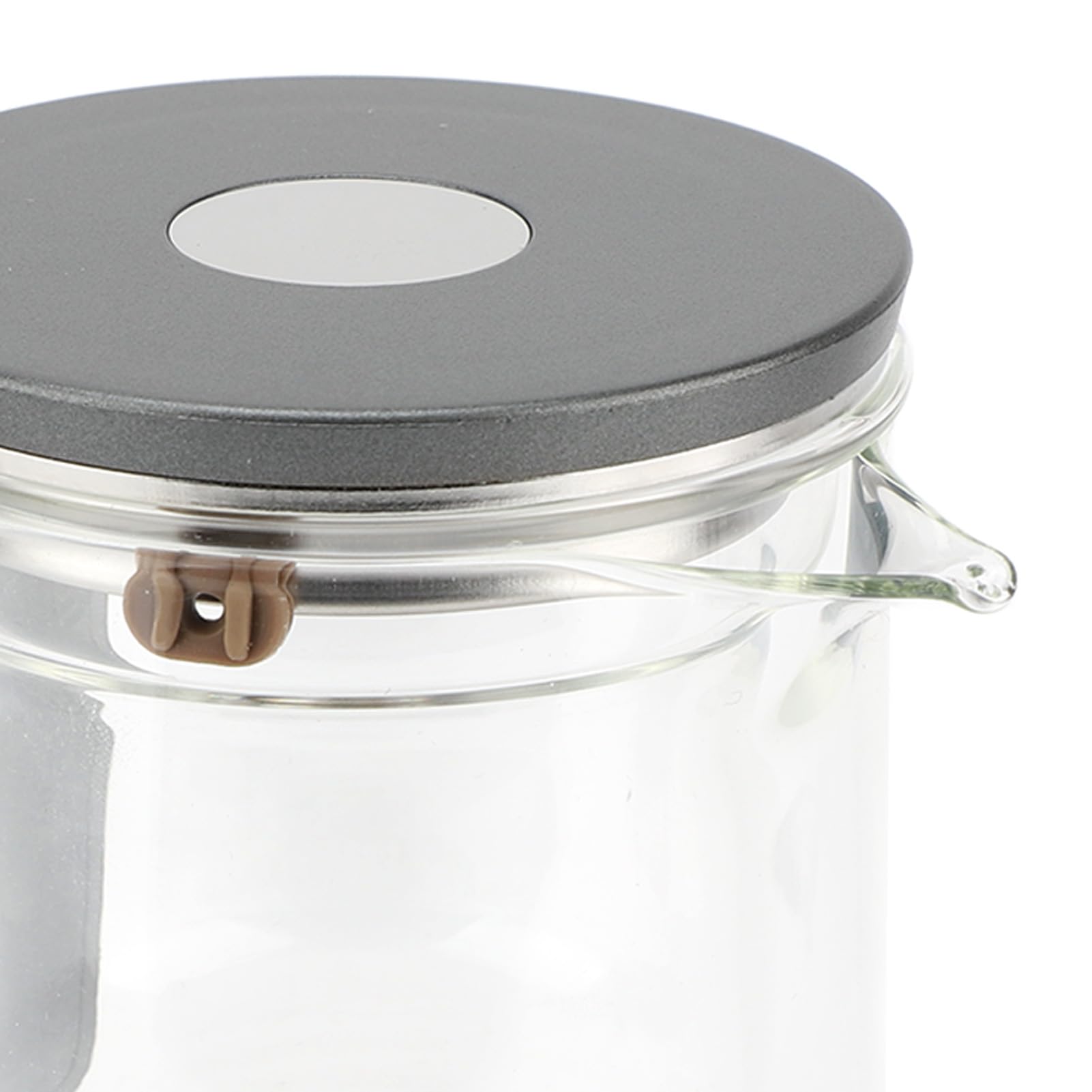 TOPINCN Glas-Teekanne, 800 Ml, Magnetische Wassertrennung, Teebereiter mit Drucksteuerung und Abnehmbarem Filter, Transparente, Hitzegeschützte Glas-Teekanne für den Einsatz Im