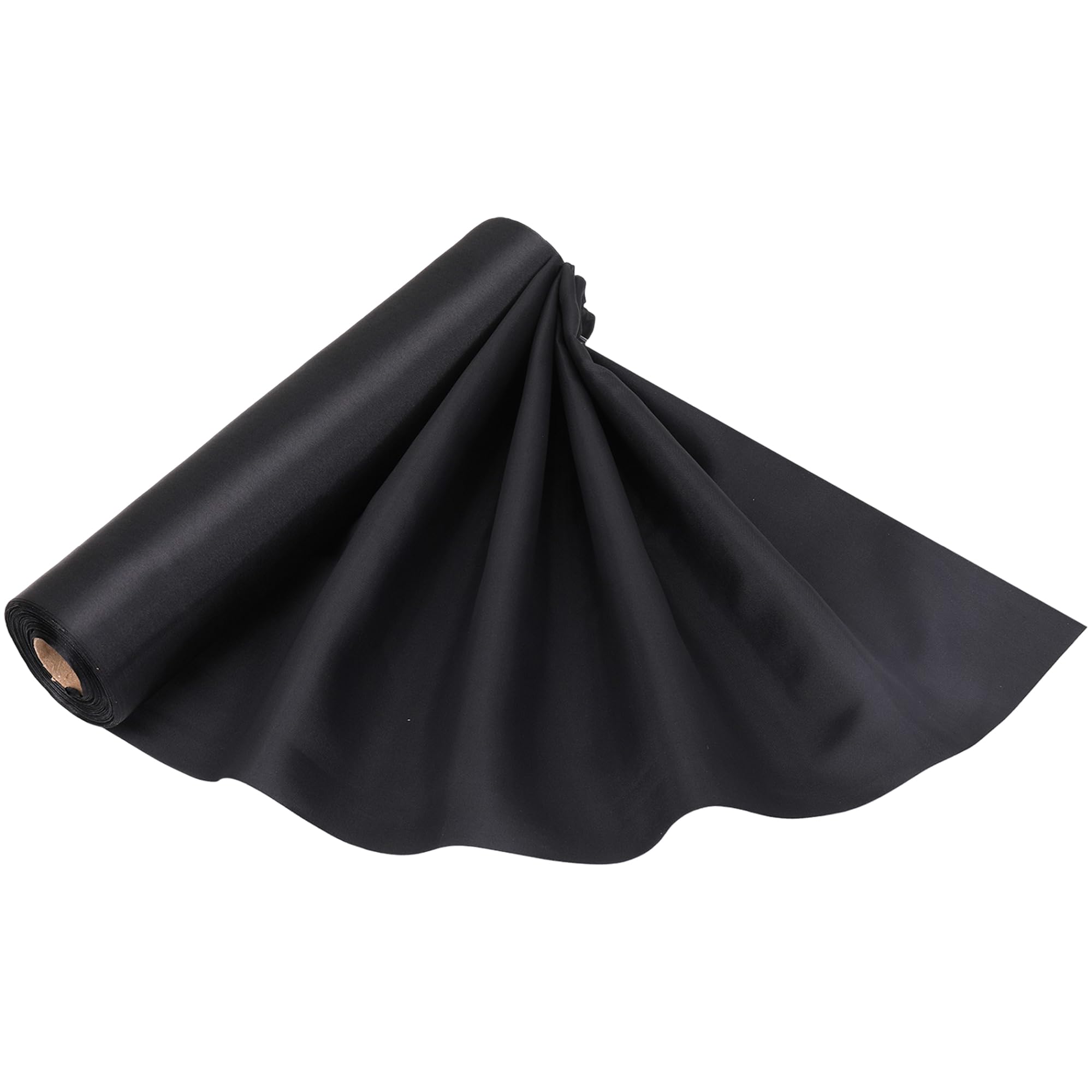 Trimming Shop Black Satin Fabric Roll | 29cmx20m | Luxury & Soft | Silky & Shiny | for Making Chair Sash Bow Wedding Bouquet Décor Apparel, Drapery, DIY Crafts