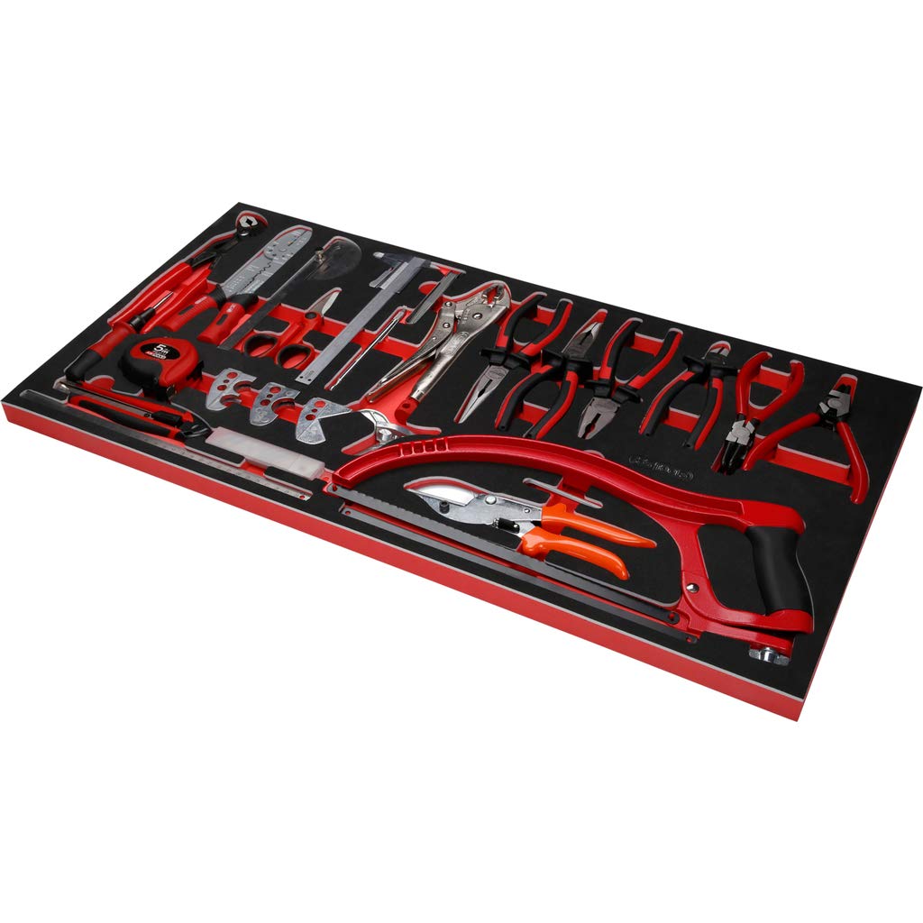 KS Tools 825.8564 Chariot d'atelier PERFORMANCEplus P25 avec 8 tiroirs, équipé de 564 Outils dans 8 Compartiments pour 8 tiroirs