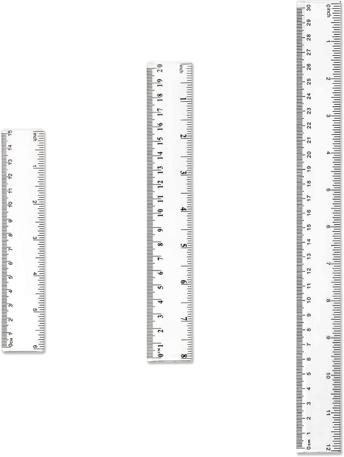 Q-Connect 300mm/30cm Clear Ruler : Amazon.co.uk