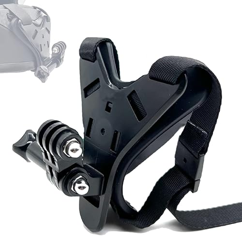 Soporte de correa de barbilla para casco de motocicleta para GoPro FootagePOV estable, kit de accesorios para GoPro Hero 13 12 11 10 9 8 7 6 5
