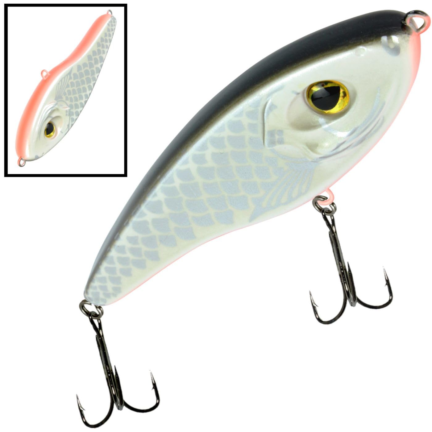 4 Seika Pro Wobbler Sendai 11,5cm 32g - Köderset zum Hechtangeln, Hechtwobbler zum Spinnfischen, Raubfischwobbler, Jerkbait zum Kunstköderangeln
